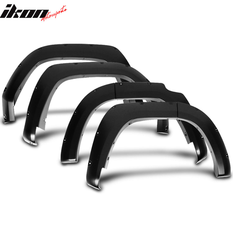 2014-2024 Toyota 4Runner Pocket Rivet Style Unpainted PP Fender Flares