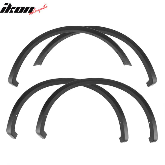 2015-2017 Ford F150 Pickup 4Dr 2Dr Smooth Black Fender Flares PP 4Pcs