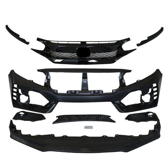 2016-2021 Honda Civic 10th-Gen Type-R Style Front Bumper Conversion