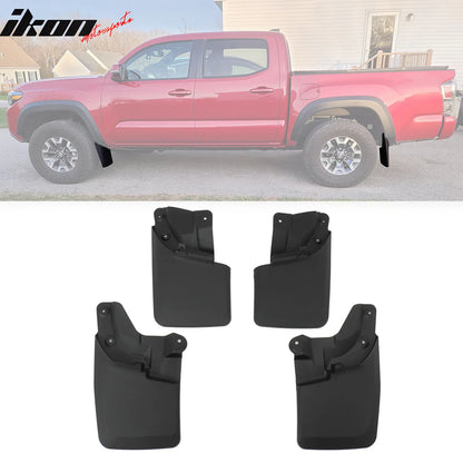 Mud Flaps Splash Guards for Toyota Tacoma 2016-2023 w/ OEM Fender Flares PP
