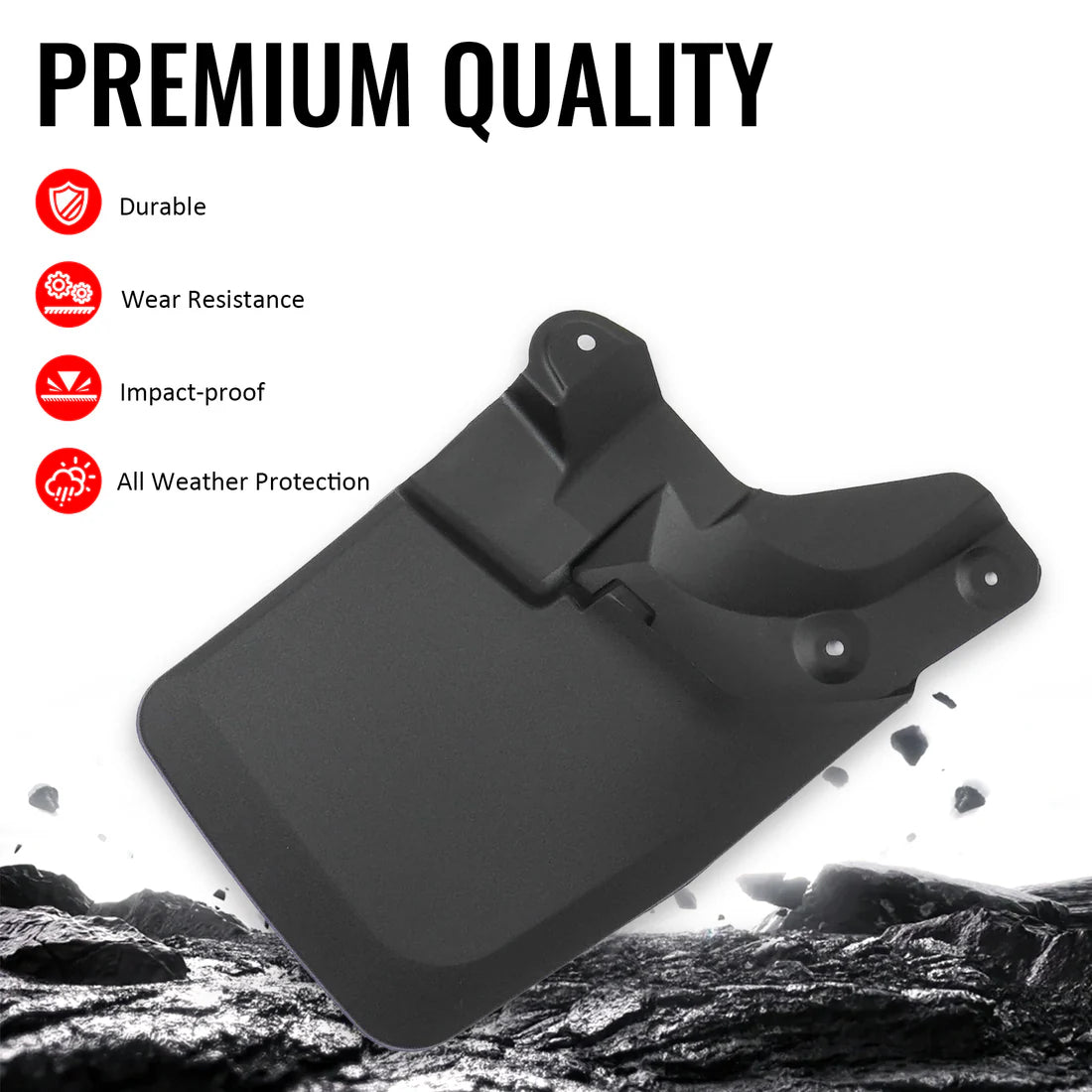 Mud Flaps Splash Guards for Toyota Tacoma 2016-2023 w/ OEM Fender Flares PP