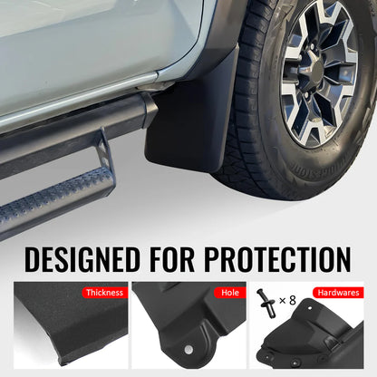 Mud Flaps Splash Guards for Toyota Tacoma 2016-2023 w/ OEM Fender Flares PP