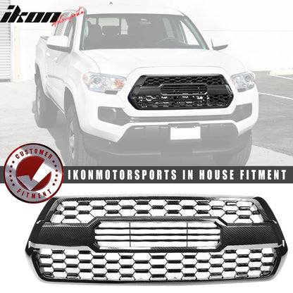 2016-2023 Toyota Tacoma T Style Carbon Print Front Hood Bumper Grille