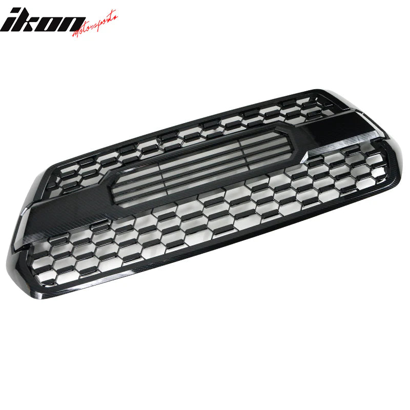 2016-2023 Toyota Tacoma T Style Carbon Print Front Hood Bumper Grille