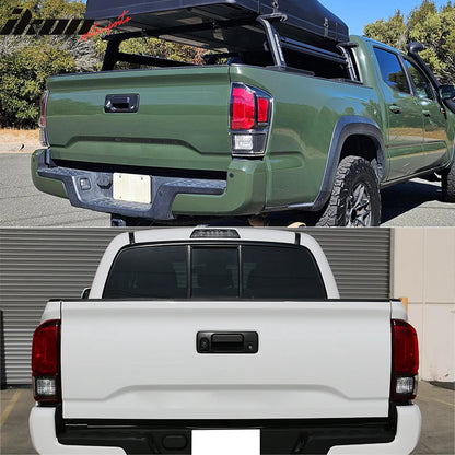 Tailgate Molding Cap Spoiler for Toyota Tacoma 2016-2023 Matte Black PP