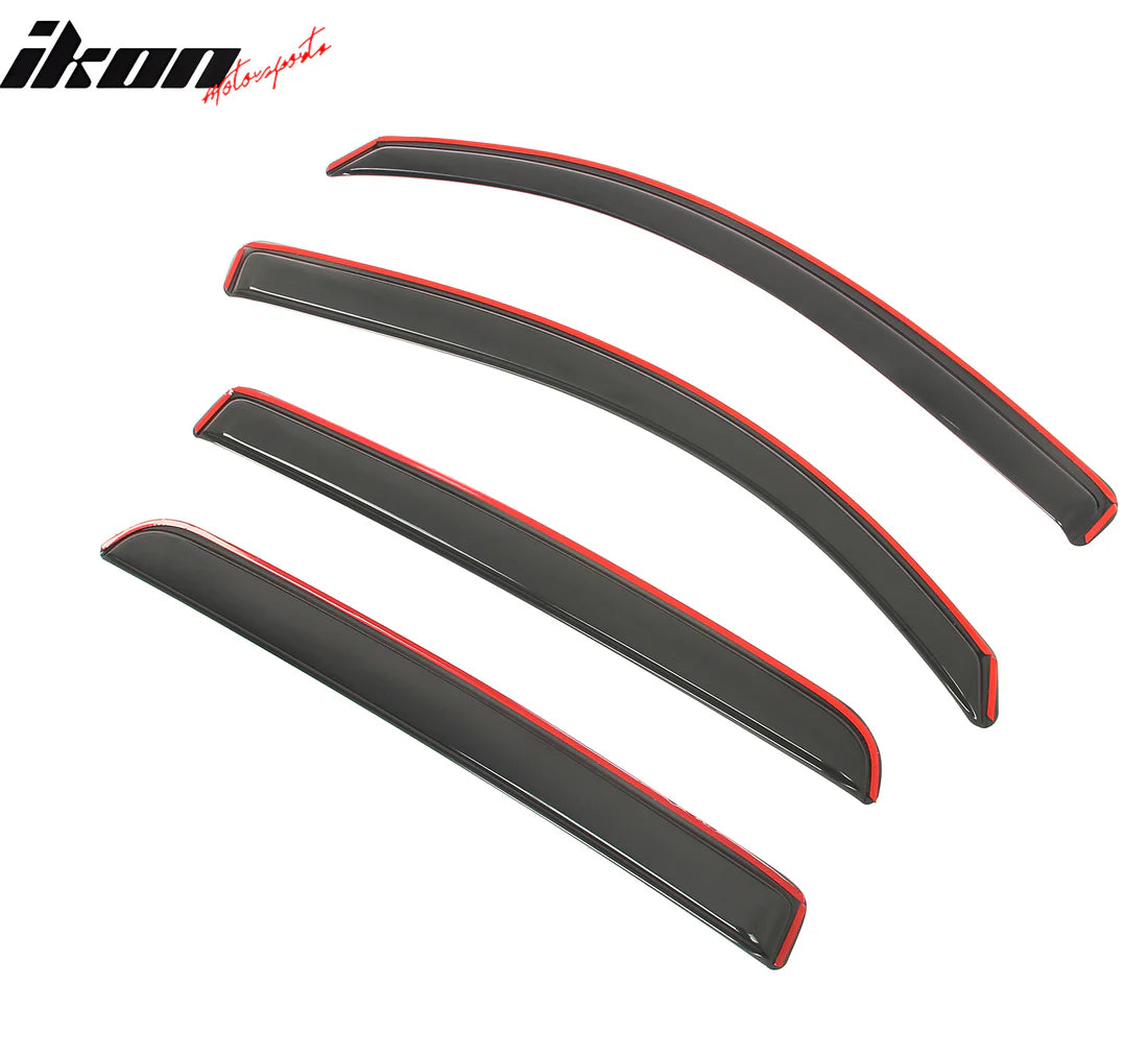 Window Visors for Toyota Tacoma Double Cab 2016-2023 In-Channel Rain Shade