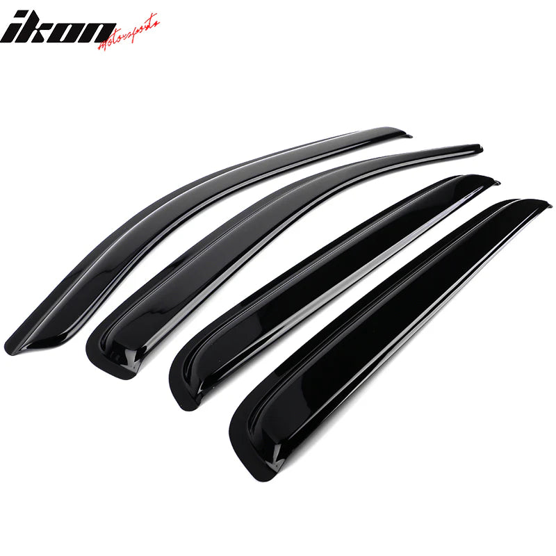 Window Visors for Toyota Tacoma 2016-2023 Slim Style Smoke Tinted Acrylic
