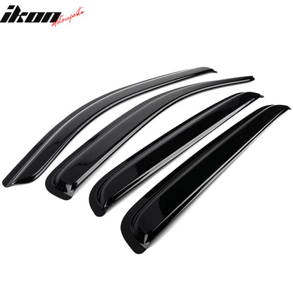 Window Visors for Toyota Tacoma 2016-2023 Slim Style Smoke Tinted Acrylic