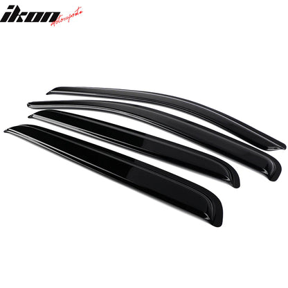 Window Visors for Toyota Tacoma 2016-2023 Slim Style Smoke Tinted Acrylic