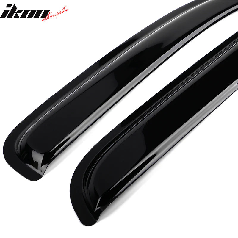 Window Visors for Toyota Tacoma 2016-2023 Slim Style Smoke Tinted Acrylic