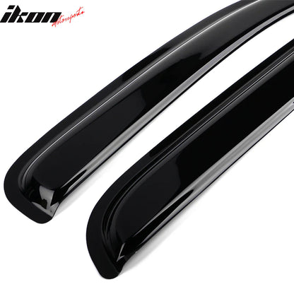 Window Visors for Toyota Tacoma 2016-2023 Slim Style Smoke Tinted Acrylic