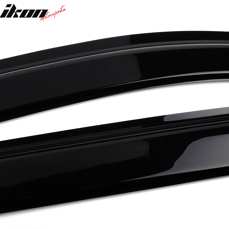 Window Visors for Toyota Tacoma 2016-2023 Slim Style Smoke Tinted Acrylic