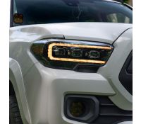 2016-2023 Toyota Tacoma LED Projector Headlights with Amber DRL (pair)