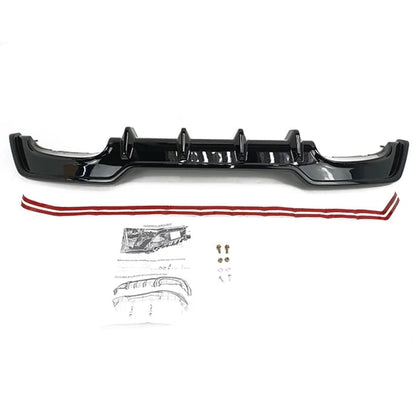 2019-2022 Toyota Corolla TS Style Painted #218 Black Rear Diffuser ABS