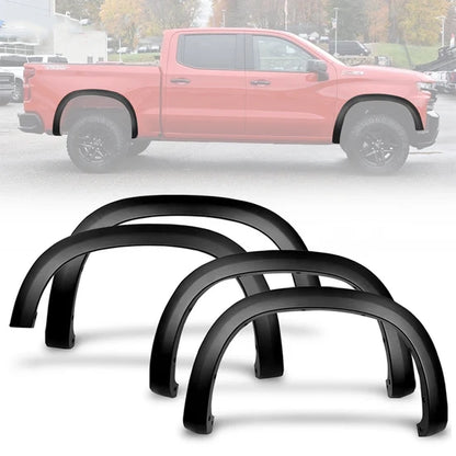 2019–2023 Chevy Silverado 1500 OE Style Fender Flares – Textured Black (Set of 4)
