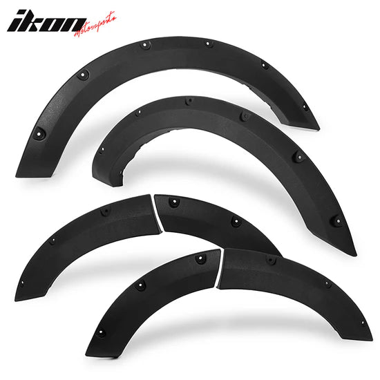 2021-2026 Ford Bronco Sport Pocket Style Black Fender Flares 6PC PP
