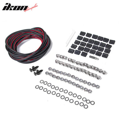 2021-2026 Ford Bronco Sport Pocket Style Black Fender Flares 6PC PP