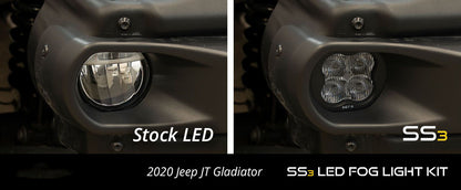 SS3 LED Fog Light Kit for 2018-2025 Jeep JL Wrangler