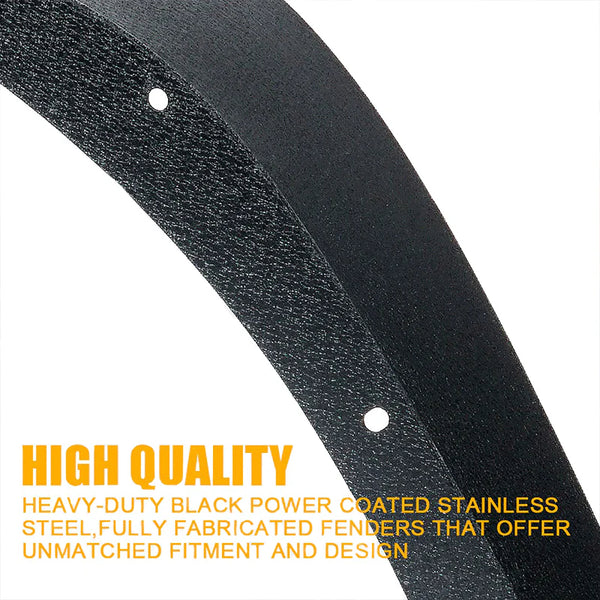 Grind Series Steel Fender Flare Kit – Fits 2018+ Jeep Wrangler JL