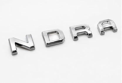 Tundra Tailgate Letter Inserts Compatible with 2014-2021 Toyota Tundra | 3D Raised ABS Emblem Overlay Kit | Peel & Stick Tailgate Decals | Black or Chrome Bullet Points: (Chrome)