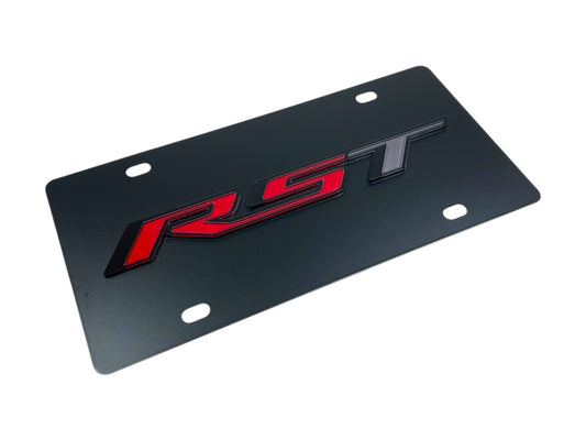 Chevrolet RST Carbon Steel License Plate