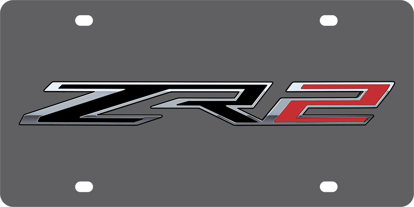 Chevrolet ZR2 Carbon Steel License Plate