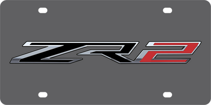 Chevrolet ZR2 Carbon Steel License Plate