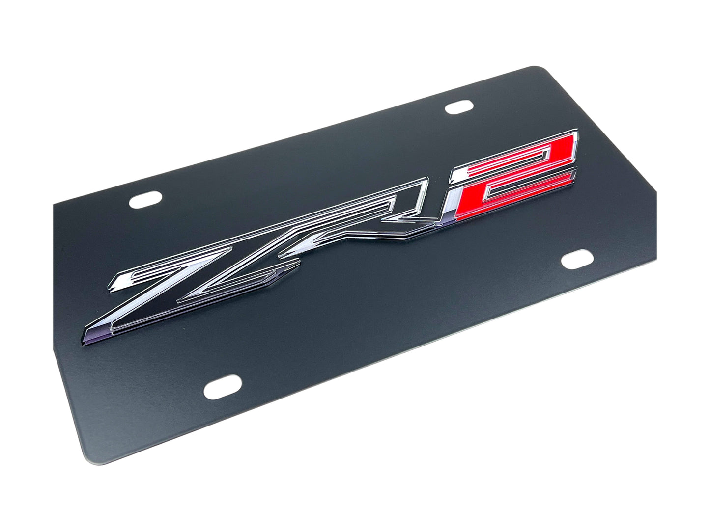 Chevrolet ZR2 Carbon Steel License Plate