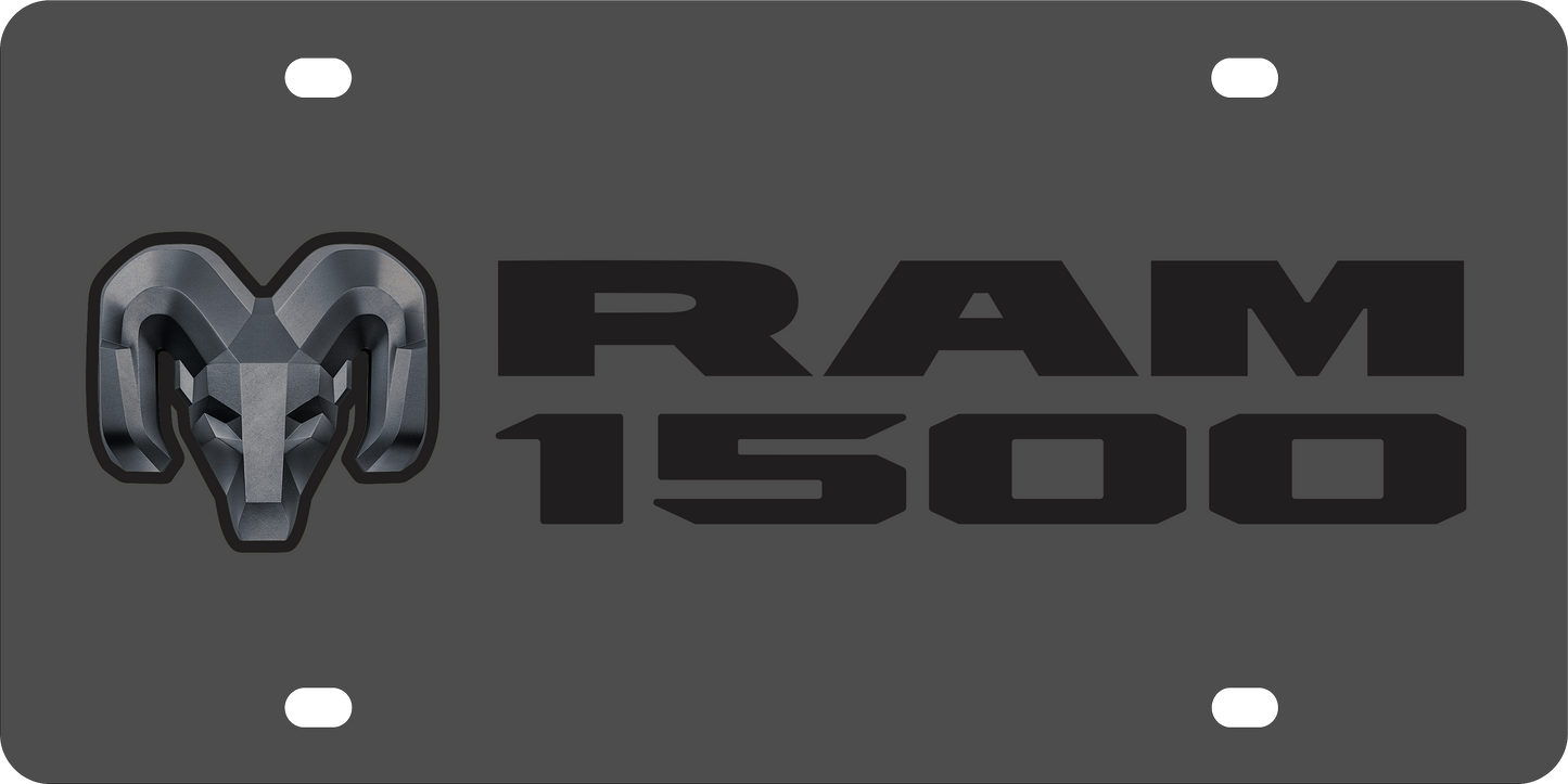 Dodge Ram 1500 Carbon Steel License Plate