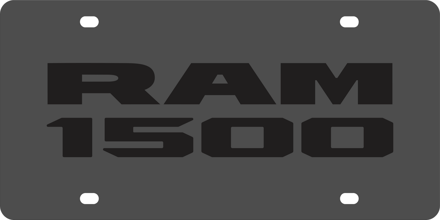 Dodge Ram 1500 Carbon Steel License Plate
