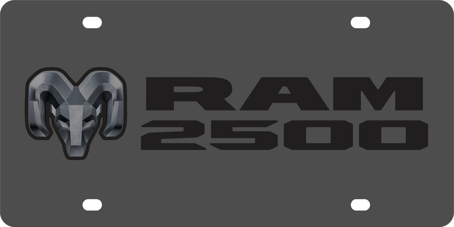Dodge Ram 2500 Carbon Steel License Plate