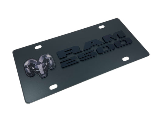 Dodge Ram 2500 Carbon Steel License Plate