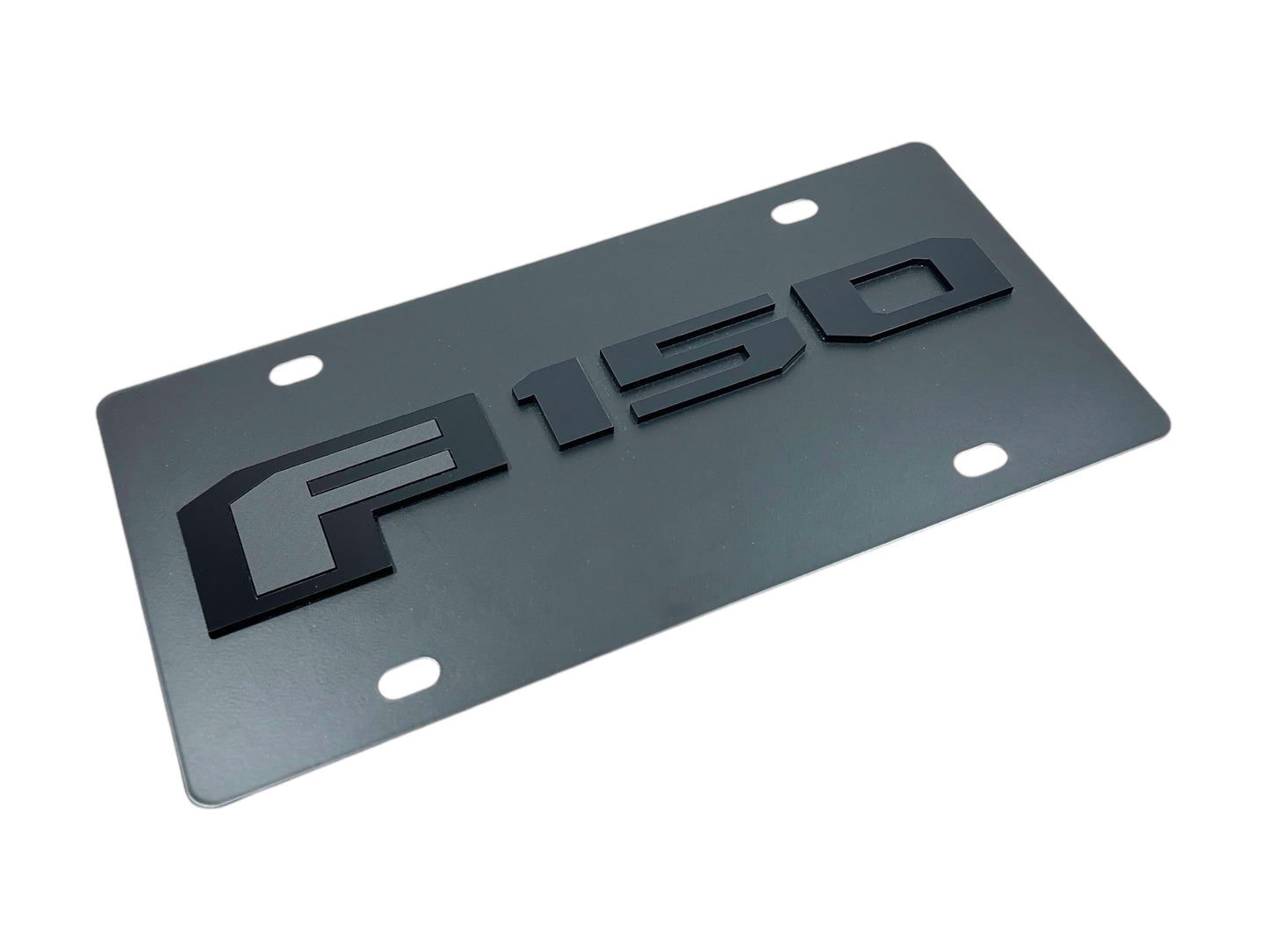 Ford F-150 Blacked Out Carbon Steel License Plate