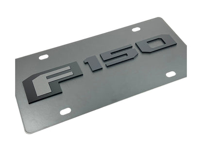 Ford F-150 Blacked Out Carbon Steel License Plate