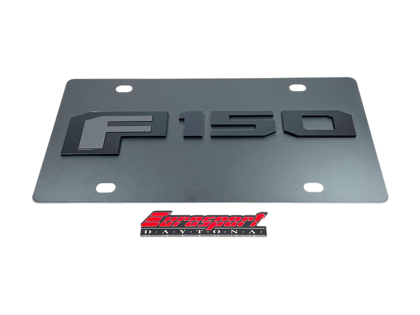 Ford F-150 Blacked Out Carbon Steel License Plate