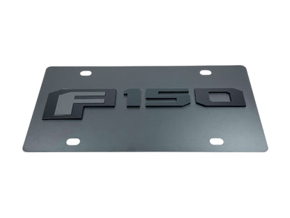 Ford F-150 Blacked Out Carbon Steel License Plate