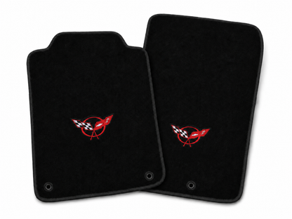 1997–2004 Chevrolet Corvette C5 Premium 18 oz Carpet Floor Mats – Licensed Logos