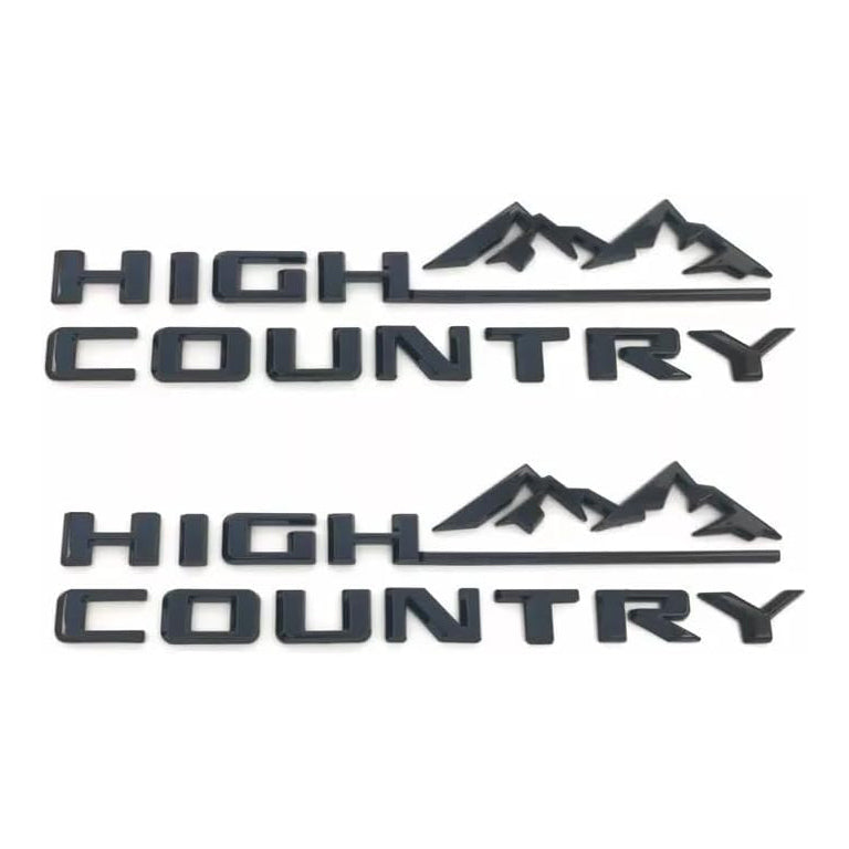 1Pc High Country Emblem Rear Tailgate Letter Logo Car Badge Nameplate Replacement for 2019-2025 Tahoe Silverado