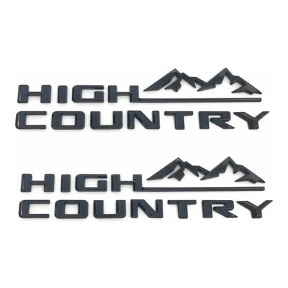 1Pc High Country Emblem Rear Tailgate Letter Logo Car Badge Nameplate Replacement for 2019-2025 Tahoe Silverado