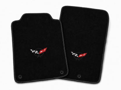 1997–2004 Chevrolet Corvette C5 Premium 18 oz Carpet Floor Mats – Licensed Logos