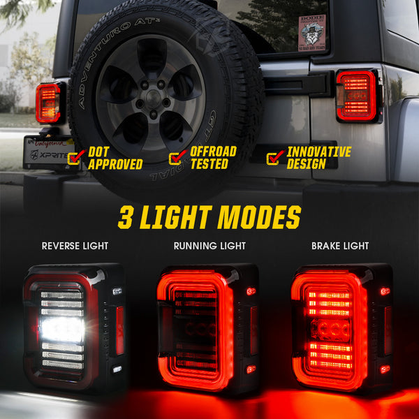 Inspire Series LED Tail Lights for Jeep Wrangler JL (2018+)