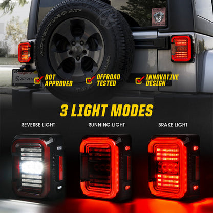 Inspire Series LED Tail Lights for Jeep Wrangler JL (2018+)