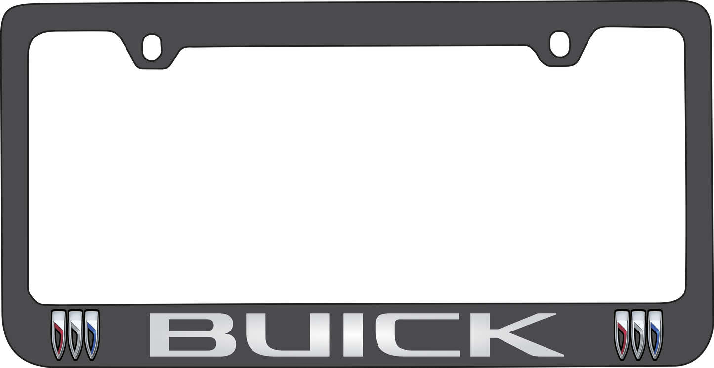 Buick Black License Plate Frame