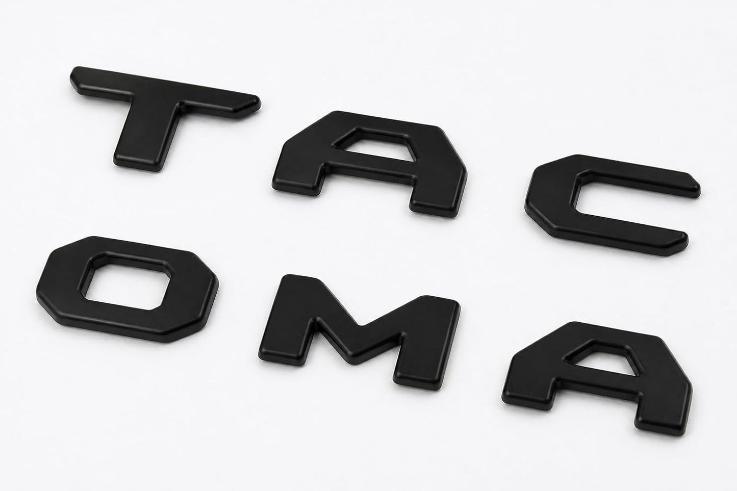 Black Tailgate Lettering Insert for 2024-2026 Toyota Tacoma, Emblem Badge Decal Overlay