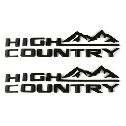 1Pc High Country Emblem Rear Tailgate Letter Logo Car Badge Nameplate Replacement for 2019-2025 Tahoe Silverado