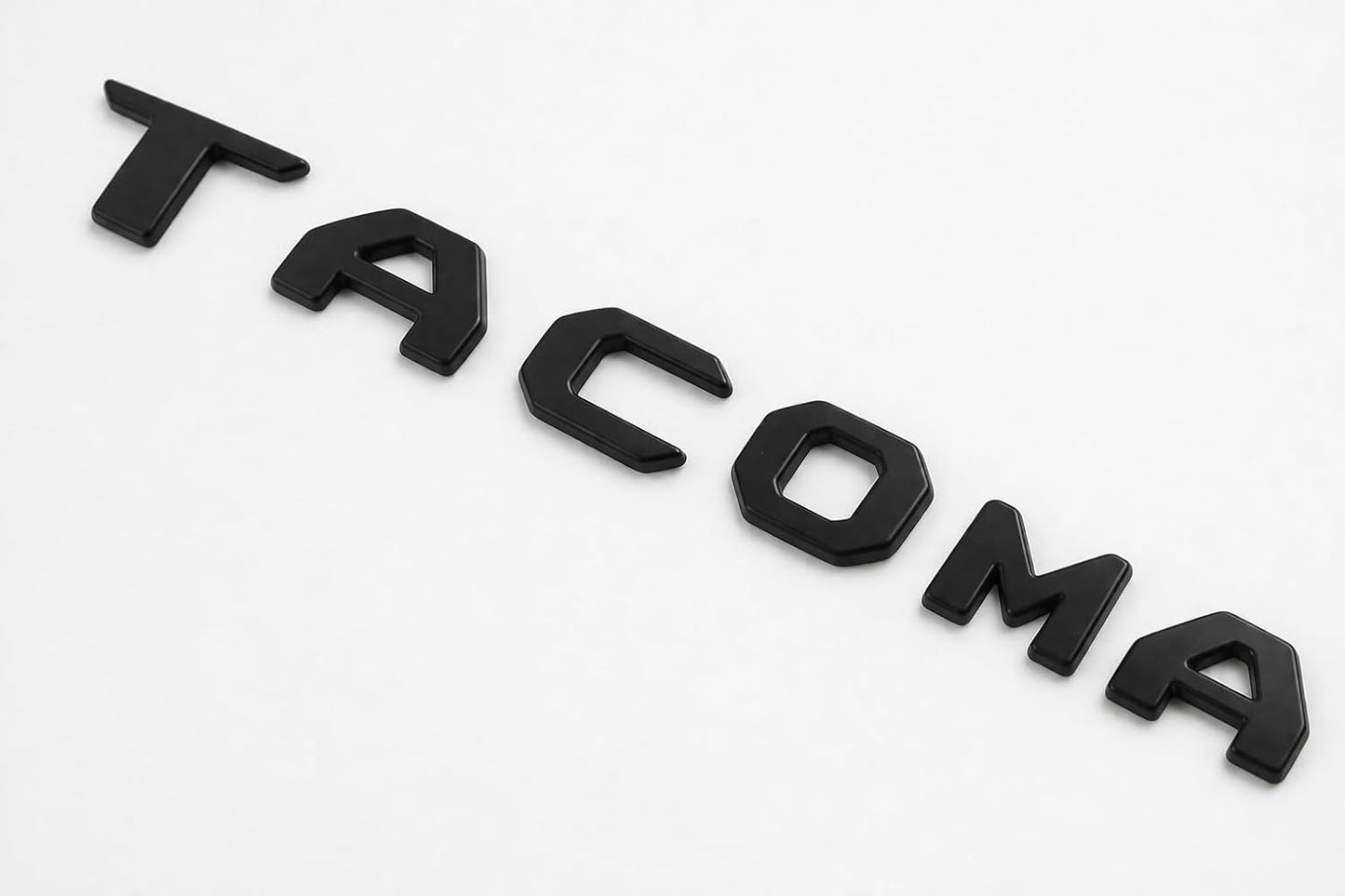 Black Tailgate Lettering Insert for 2024-2026 Toyota Tacoma, Emblem Badge Decal Overlay