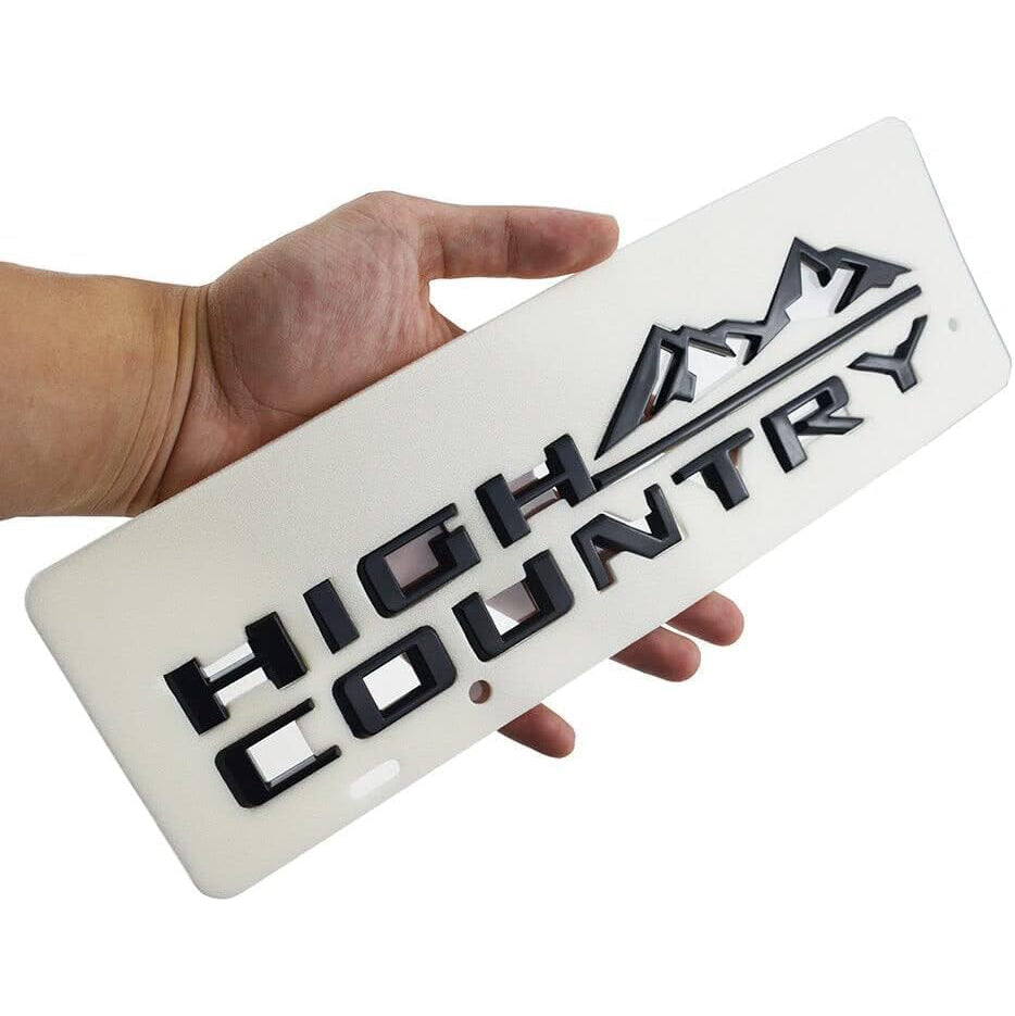 1Pc High Country Emblem Rear Tailgate Letter Logo Car Badge Nameplate Replacement for 2019-2025 Tahoe Silverado