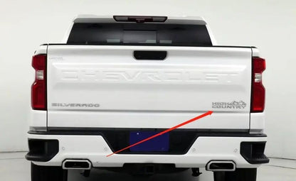 1Pc High Country Emblem Rear Tailgate Letter Logo Car Badge Nameplate Replacement for 2019-2025 Tahoe Silverado