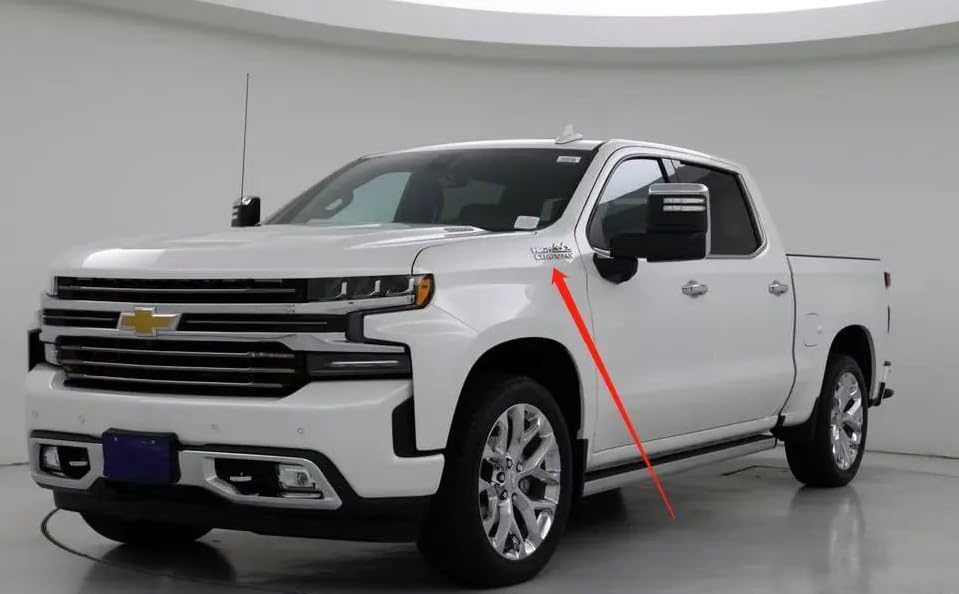1Pc High Country Emblem Rear Tailgate Letter Logo Car Badge Nameplate Replacement for 2019-2025 Tahoe Silverado