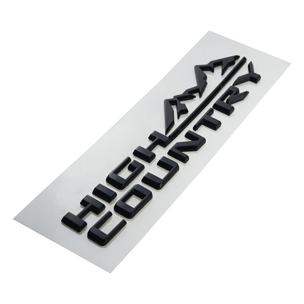 1Pc High Country Emblem Rear Tailgate Letter Logo Car Badge Nameplate Replacement for 2019-2025 Tahoe Silverado